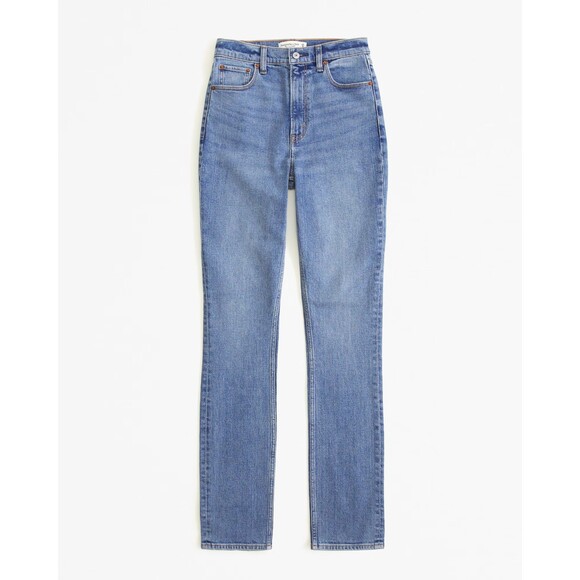 Abercrombie & Fitch Ultra High Rise 90s Slim Straight Jean NWT SIZE 31/12S - Picture 4 of 12